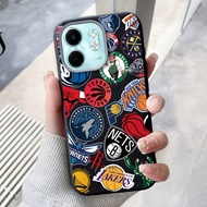 Casing hp for Infinix Smart 9 Smart 9 HD Hot 50i Case Badge and Basketball Pattern Case Luxury Handh