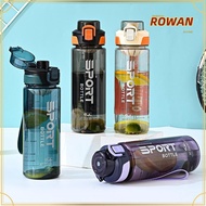 ROWANSG  Drink Bottle, 800/1000ML Leakproof Sports Water Bottle,  Plastic Lightweight Large Capacity