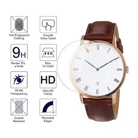Tempered Glass Protective Film Guard For Daniel Wellington DW Watch Screen Protector Cover Diameter