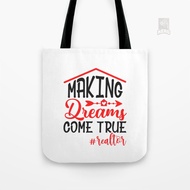 Funny Realtor Gift Canvas Tote Bag Real Estate Agent Broker Home