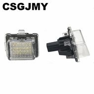 Car Flashing 2PCS LED License Number Plate Light for Benz W204/W205/W216/W218/W212/W221/W231/W222/CL