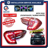 Perodua Myvi MG3 Gen3 Facelift 2018 - 2024 Dragon Scale Design Dynamic Tail Lamp With Signal Running