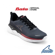 Bata บาจา ยี่ห้อ Power รองเท้ากีฬา รองเท้าผ้าใบสำหรับวิ่ง Sport Sneakers รุ่น DuoFoam Max 300 EX สำหรับผู้ชาย สีเทา รหัส 8182647