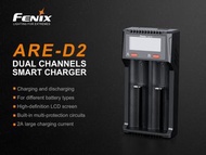 Fenix ARE-D2 LCD Smart Charger 智慧數顯充電器 10440 14500 16340 18650 21700 26650 AAA AA C