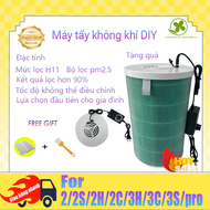 🚚 Vận chuyển nội địa 🚚 Máy tẩy không khí Xiaomi DIY Đặt với bộ lọc phiên bản 2 / 2S / 2H / 2C / 3H