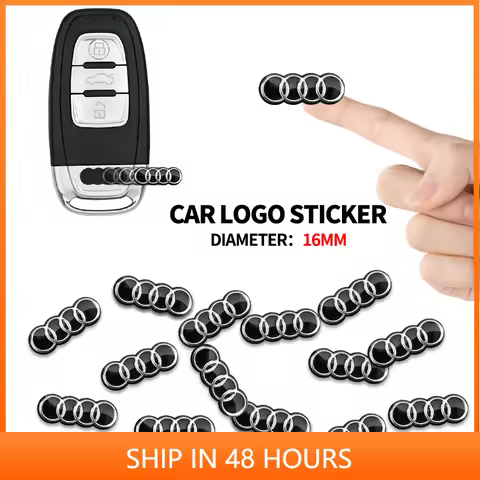 14mm 16mm Car Key Badge Emblem Replacement Car Key Sticker For Audi A1 A3 A4 A5 A6 A7 A8 Q2 Q3 Q5 Q7