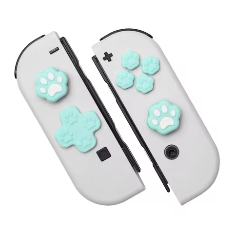 4Pcs/Lot Cute Cat Paws Stick Grip Cap Joystick For Nintendo Switch NS Lite Oled Controller