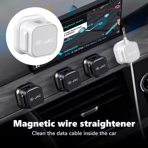 2pcs Car Phone Data Cable Organizer Management Clamp Holder For JAC JS3 J2 S5 JS2 S3 T8 Refine J5 J6