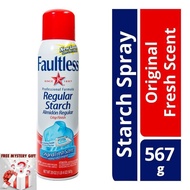 Faultless Regular Starch Spray Original Finish Ironing Starch Spray Fresh Scent Easy On Iron From USA+Free Mystery Gift�