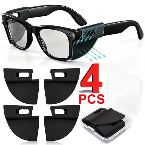 Silicone Glasses Side Shields Anti-Slip Anti-glare Light Shield for Ray-Ban Meta Wayfarer/Headliner/