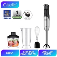 Giselle Hand Blender Set with Malaysia Plug (600W) KEA0115