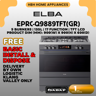 Elba Mastro Collection Professional Range Cooker EPRC-Q9889TFT(GR) | TFT LCD Display | 135L | 3.7KW 