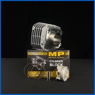 ✩ ✔ ▣ MP - CYLINDER BLOCK (STEEL) for TMX 125 56.5 MM, WAVE 110 50MM XRM 50MM RACAL 52.4 MM