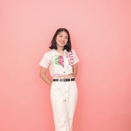Sustainable Flour Sack Katsa Top Polo Free Size to Plus Size Crop Top Women Top