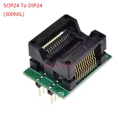SOIC24 SOP24 TO DIP24 SOIC 24 programmer adapter socket Body Width 7.5MM 300MIL IC SOCKET CONVERTER 