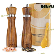 【限時免運】調味瓶胡椒磨香料磨機木質廚房用胡椒研磨器手動花椒磨胡椒研磨器
