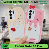 Case HP Redmi Note 10 Pro Casing Softcase Silikon Lucu Kue Donat