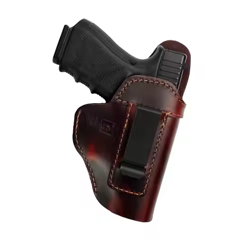 Alixepress IWB Leather Holster, Genuine Leather Gun Holster for Glock 19/42/43X, Sig P365/P320, Ruge