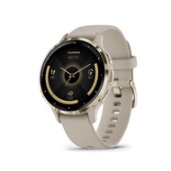 GARMIN Venu 3S GPS Smart Watch (41mm) - French Gray with Soft Gold Buckle