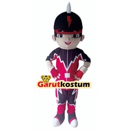 Kostum maskot badut karakter boboiboy halilintar dewasa lucu costume