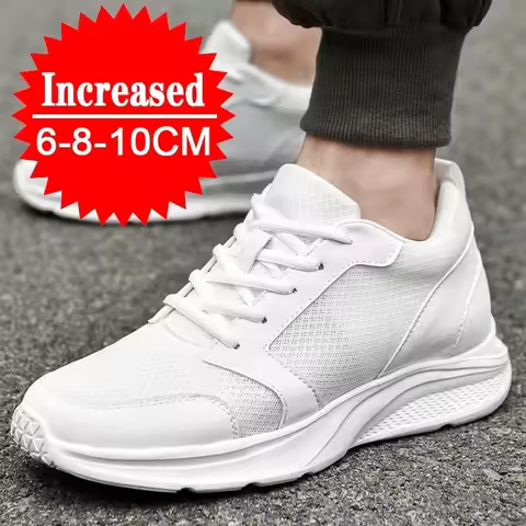Men Elevator Shoes Height Increase Sneakers Shoes for Men 10cm Sports Casual Shoes Invisible Inner H