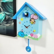 🚓Wall Clock Cuckoo Clock Alarm Clock Bird Call Creative Children Pocket Watch Living Room Desk Clock Clock Mute Cooing C