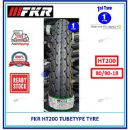 [TUBE TYPE] FKR MOTORCYCLE TYRE EPSILON HT200 ( BUNGA TT100 ) 80/90-18 TUBE TYPE [ TAYAR 2025 ]