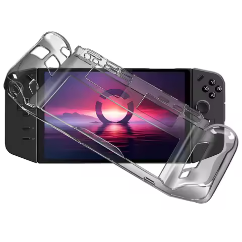 for Legion Go Case Ergonomic Grip TPU Shock-Absorption Case Anti-Fingerprint Scratch Resistant Cover