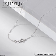 JYJIAYUJY S999เงินแท้100%AYC01-RP-S999ของขวัญเครื่องประดับผู้หญิงทันสมัยสร้อยคอลูกปัดแพ้ง่าย0.65-1มม