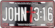 John 3: 16 Religious License Plate