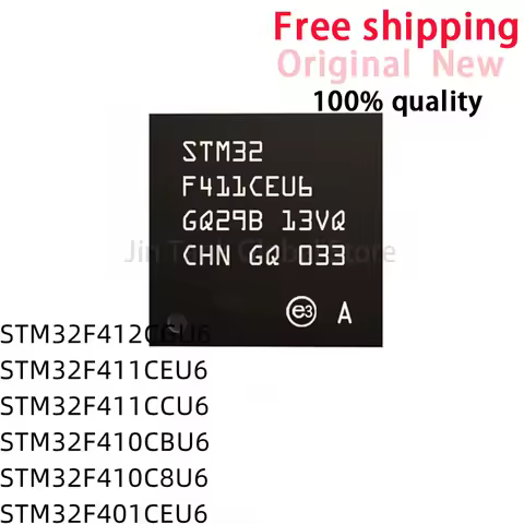 (1piece)100% New STM32F412CGU6 STM32F411CEU6 STM32F411CCU6 STM32F410CBU6 STM32F410C8U6 STM32F401CEU6