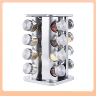 Kitchen Spice Rotating Storage Seasoning Jar Household Wholesale Stainless Iron Seasoning Rack Rotat