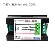 เครื่องวัดแบตเตอรี่กระแสไฟฟ้าตรงมิเตอร์มิเตอร์วัดไฟฟ้ากระแสตรง7-20V/14-600V มาตรวัดตัวทดสอบพลังงานกร