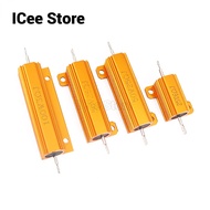 RX24 Wirewound Resistor 50W 100W Aluminum Power Metal Shell Case Wirewound Resistor 1R 2R 4R 5K 6R 8