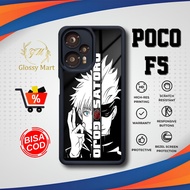 Latest P0C0 F5 Case - P0C0 F5 - Jujutsu Kaisen Motif - Premium Glossy Softcase Hardcase Material - P