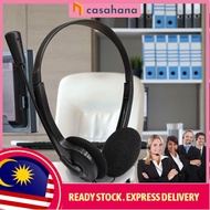 🔥Clearance🔥 Black Headset Headphone Microphone Zoom Meeting Gaming Live Online Class Customer Servic