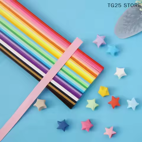 540 Sheets Origami Paper Stars Colorful Folding Paper Lucky Star Origami Stars Paper Strips For DIY 