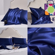 BAIHEE 2pcs Silky Pillow Cover, Breathable 20" x 36" Silk Satin Pillowcase, King Size 20" x 26" Enve