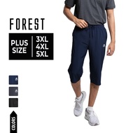 Forest Seluar 3 Suku Lelaki Saiz Besar | Forest Plus Size Stretchable Dri-Fit 3 Quarter Short Pants 