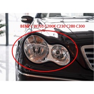 FOR Benz C W203 C200K C230 C280 C300 headlamp cover cap /headlight transparent lens cover