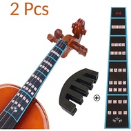 2 keping Set Violin Skala Kedudukan Carta Violin Getah