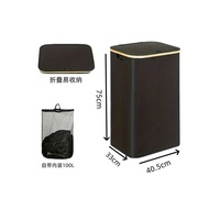Laundry Basket Storage Bin Multi-Functional Dirty Clothes Hamper Large Foldable Bathroom Covered Dir
