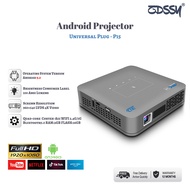 ZDSSY P15 Mini Short Throw Projector DLP Portable Projector Android 9.0 Projector with Wifi and Blue