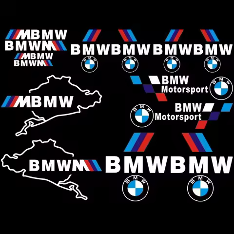Rearview Mirrorcenter Console Handle Sticker BMW Car Decorative Stickers For BMW E39 E36 E30 X7 M X6