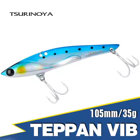 TSURINOYA Long Distance Casting Metal VIB DW38C Winer Ice Jigging Vibration Metal Hard Lure Wobblers