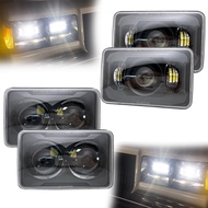 For H4656 H4651 H4652 H4666 4x6 Led Headlights Hi/Lo BeamH6545 for Freightliner Peterbilt Kenworth O