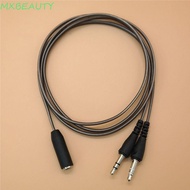 MXBEAUTY1 Audio Cable 1M Y-Splitter Digital Cables 3.5MM Female To 2 Male Headset