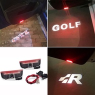 2Pcs Car Door Welcome Light LED Laser Logo Projector Courtesy Lamp For VW R Golf 5 6 7 GTI GTD 7N To