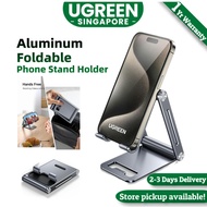 UGREEN Cell Phone Stand Adjustable Aluminum Mobile Phone Holder for Desk Compatible with iPhone 15 P