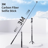 3M Carbon Brazed Dimension Invisible Selfie Stick for Insta360，Extension Stick for DJI Sports Camera